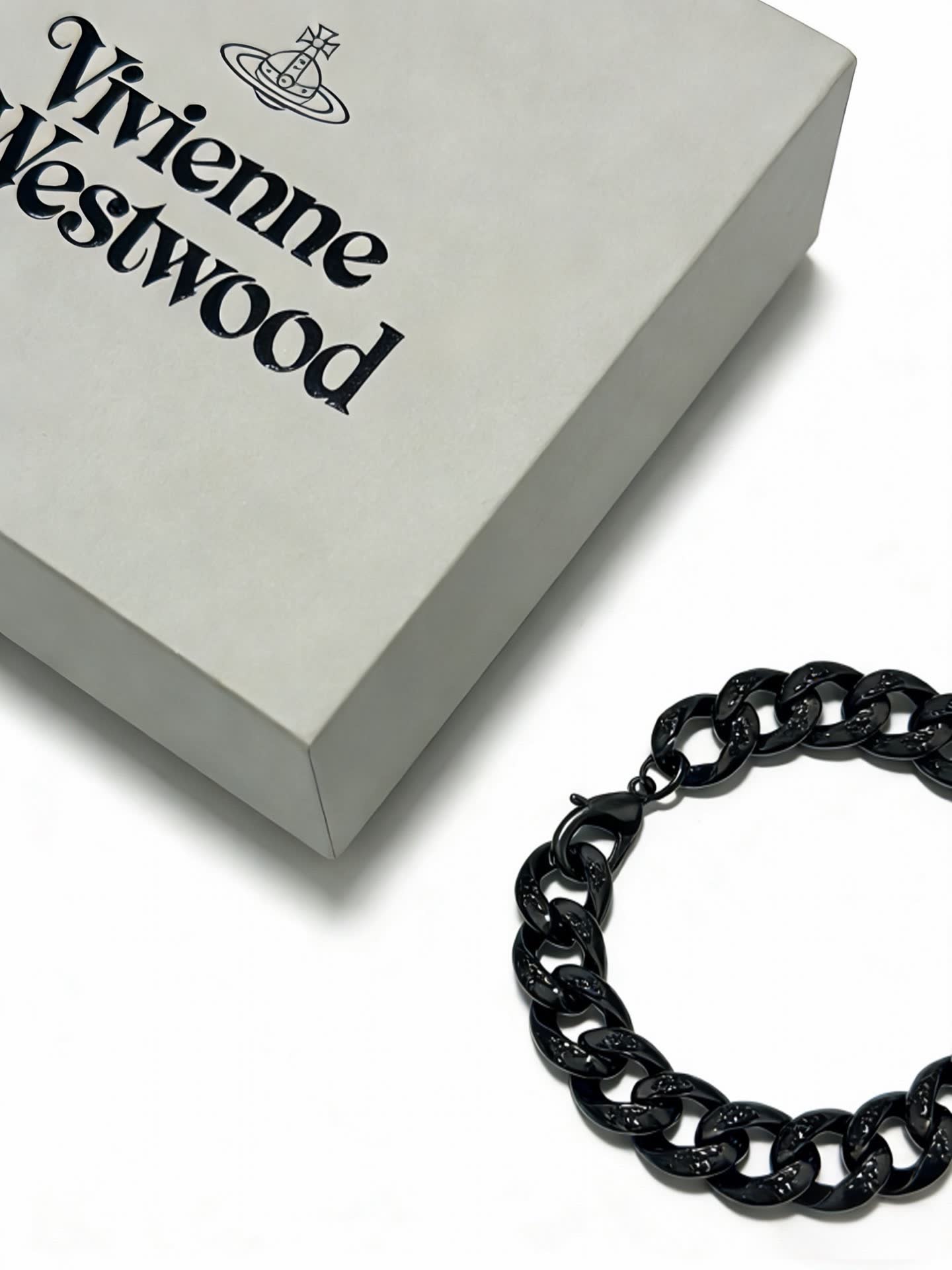 Vivienne Westwood Black Chain Bracelet